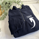 Fleece Sweater with embroidery on heart